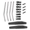 Dilwe RC Rear Trailing Arms, Metal Remote Control Truck Rear Trailing Arms with Link Rod Linkage Accessory Compatible with Axial RR10 90048 90053 Car RC Accessories(Black) view 1
