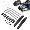 Dilwe RC Rear Trailing Arms, Metal Remote Control Truck Rear Trailing Arms with Link Rod Linkage Accessory Compatible with Axial RR10 90048 90053 Car RC Accessories(Black) view 2