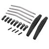 Dilwe RC Rear Trailing Arms, Metal Remote Control Truck Rear Trailing Arms with Link Rod Linkage Accessory Compatible with Axial RR10 90048 90053 Car RC Accessories(Black) view 4