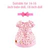 BNUZEIYI Baby Accessories - Feeding and Caring Set With Bottles, Diaper, Changing Mat, Clothes for 14-16 Inch Dolls, 18 Inch Pretend Play Set for Girls Gift view 3