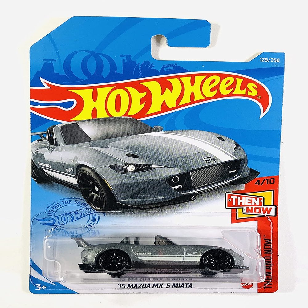 Hot Wheels 2021 - '15 Mazda MX-5 Miata - Gray - Then and Now 4/10 - 129/250