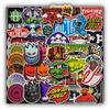Skateboard Stickers 100 Pack, Skateboard Decals with Unique Designs for Electronics, Laptops, Thermos, Cellphones, Guitars, Skateboards, etc. Decorative Stickers view 1