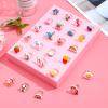 SOTOGO 100 Pieces Little Girl Rings Jewelry Rings Girl Pretend Play Ring and Dress up Ring, Little Girls Gift view 4
