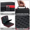 Aoriher 1 Pcs Dice Case with Removable Slotted Tray for Storage Game Storage Case Dice Holder Holds up to 70/10 Sets (Red) view 4