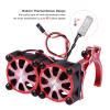 AIMROCK Aluminum 36mm-40mm RC Motor Heatsink w/Double Cooling Fans for 1/10 TRX4 SCX10 RC Crawler (Red) view 2
