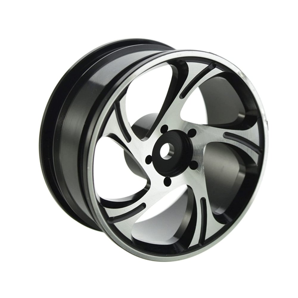 LAFEINA Aluminum Alloy Wheel Rim for 1:10 RC Drift On-Road Racing Touring Car HSP Redcat HPI Himoto Kyosho Sakura Tamiya (D Black)