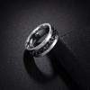 Udolfly Mens Fidget Rings Anxiety Rings for Men Womens Chain Spinner Rings for Adults Titanium Steel Ring Chain Black Size 7 view 3