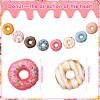 Chinco 4 Pcs Donut Birthday Party Banners Donut Decorations Doughnut Grow Party Supplies Hanging Swirl Paper Cutouts Garland Kit for Birthday Baby Shower Gender Reveal Christmas New Year Favors view 2