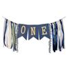 Birthday Decoration for Baby 1st Birthday High Chair Banner Theme Party Supplies Photo Props Gift for Baby Girls Boys (Dark Blue) view 1