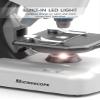 HYRENEE Kids Educational Microscope - Up to 40-1200x Zoom, LED Light, Glass Material, White Color, Perfect for STEM Learning & DIY Experiments view 3