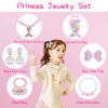 Nenjindz 7pcs Mermaid Dress Up Purse Jewelry Set,Mermaid Necklace Bracelet Earring Set, Pretend Play Mermaid Party Decorations view 2