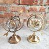 Brown Antique & Golden Polish 2 Piece Brass Celestial Globe Large Size 12 inch Armillary Globe Showpiece Handmade Brass Armillary Sphere Map Atlas Nautical Decor Brass Decor view 3