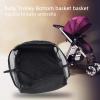 1Pc Baby Stroller Bottom Basket, Under Baby Stroller Storage Basket, Oxford Fabric, Universal Stroller Organizer with Large Storage, for Baby Strollers view 4