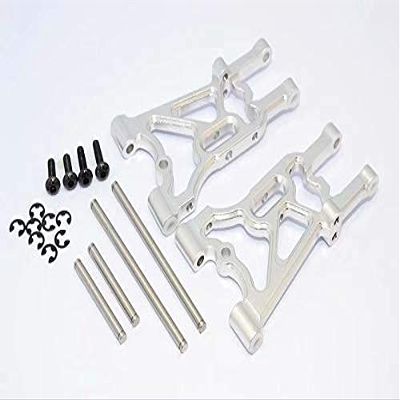 Aluminum Rear Suspension Arm -1pr Silver for HPI WR8 Ken Block Flux 107900