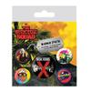 DC Comics Suicide Squad Task Force X 5 Piece Button Badge Set view 2