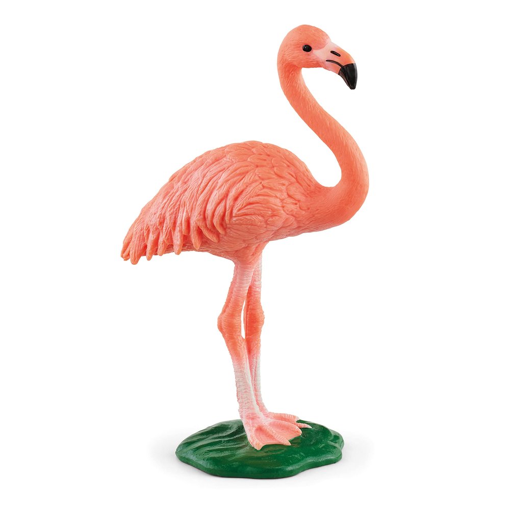 Schleich Wild Life, Bird Animal Toys for Boys and Girls 3 and Above, Pink Flamingo Toy Figurine, Ages 3+