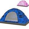 KidzAdventure 2 in 1 Kids Tent for Camping/Kids Play Tent| Backpacking Tent for Kids |Easy Set UP |Blue Adventure Theme Camping Tent view 1