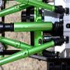 2pcs Heavy Duty Steel + Aluminum Drive Shaft Silver for Axial SCX10 II AX90046 view 3