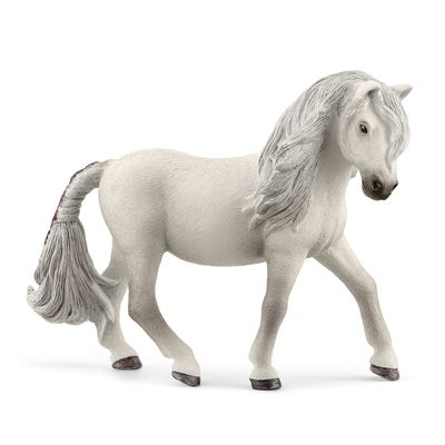 Schleich Horse Club Realistic Island Pony Mare Horse Figurine - Island Pony Mare Horse Action Figure Toy for Boys and Girls, for Kids Ages 5+