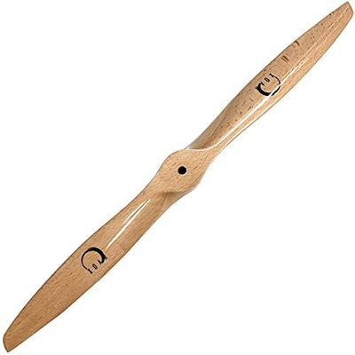 XOAR PJA 11 Inch 2 Blade RC Airplane Propeller Wood Prop for Gasoline RC Planes (11x7, Pusher)