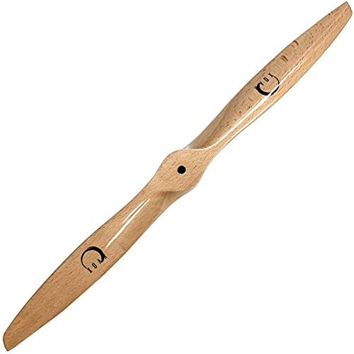 XOAR PJA 11 Inch 2 Blade RC Airplane Propeller Wood Prop for Gasoline RC Planes (11x7, Pusher)