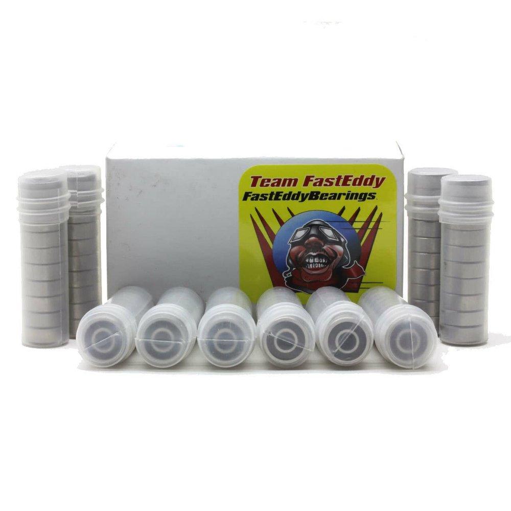 FastEddy Bearings 1/4x5/8x.196 Rubber Sealed Bearing Stainless Steel SR4-2RS (100 Units)