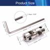 Jutagoss Universal Joint Shaft Coupling Rotatable Universal Steering Shaft U Joint Coupler for RC Robot Boat Car 4mm to 4mm 3Pcs view 2