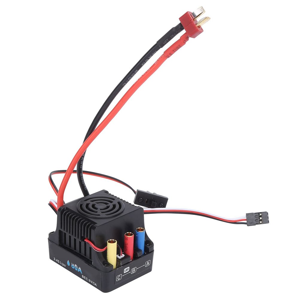 RC 80A ESC, Brushless Electronic Speed Controller Upgrade Spare Accessory for 1/8 RC CarModel car Accessories