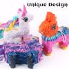 3 Pack Mexican Mini Pinatas - Unique Unicorn & Donkey Camel Pinatas with Hanging Loop for Mexican Themed Party, Fiestas, Cute Prop, Cinco de Mayo Decorations (6.6 x 2.7 x 7.8inch) view 3