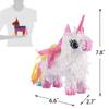 3 Pack Mexican Mini Pinatas - Unique Unicorn & Donkey Camel Pinatas with Hanging Loop for Mexican Themed Party, Fiestas, Cute Prop, Cinco de Mayo Decorations (6.6 x 2.7 x 7.8inch) view 4