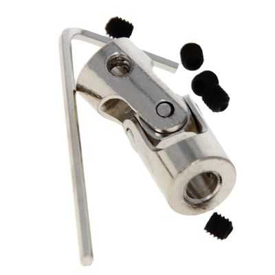 Jutagoss Universal Joint Shaft Coupling Rotatable Universal Steering Shaft U Joint Coupler for RC Robot Boat Car 3mm to 4mm 3Pcs