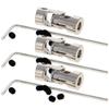 Jutagoss Universal Joint Shaft Coupling Rotatable Universal Steering Shaft U Joint Coupler for RC Robot Boat Car 3mm to 4mm 3Pcs view 2