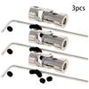Jutagoss Universal Joint Shaft Coupling Rotatable Universal Steering Shaft U Joint Coupler for RC Robot Boat Car 3mm to 4mm 3Pcs view 3