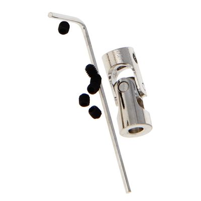 Jutagoss Universal Joint Shaft Coupling Rotatable Universal Steering Shaft U Joint Coupler for RC Robot Boat Car 3mm to 4mm 1Pcs