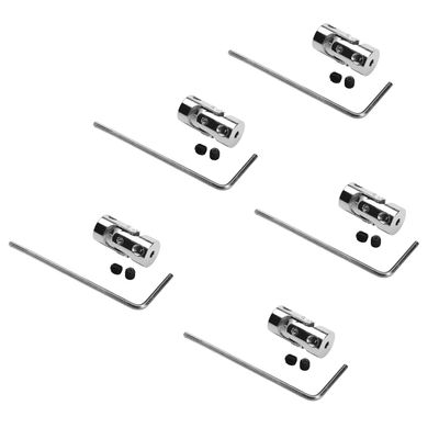 Jutagoss 5Pcs 2mm to 2mm Universal Joint Shaft Coupling Coupling Steering Connector Rotatable Universal Shaft U Joint Coupler for RC Robot Boat Car