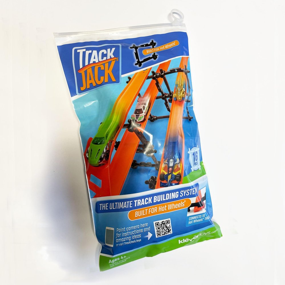 TrackJack Ultimate Track Building System for Hot Wheels, Model Trains, and Marble Runs