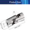Jutagoss Universal Joint Shaft Coupling Rotatable Universal Steering Shaft U Joint Coupler for RC Robot Boat Car 3mm to 4mm 5Pcs view 2