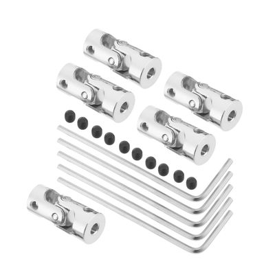 Jutagoss Universal Joint Shaft Coupling Rotatable Universal Steering Shaft U Joint Coupler for RC Robot Boat Car 2mm to 2.3mm 5Pcs