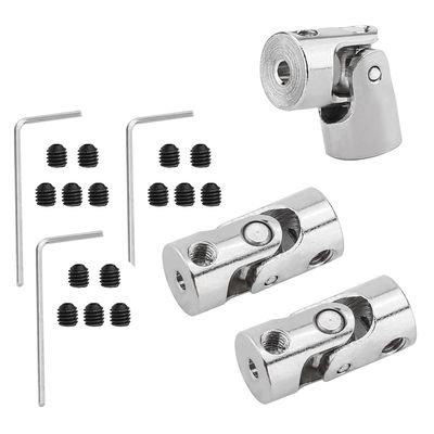 Jutagoss Universal Joint Shaft Coupling Rotatable Universal Steering Shaft U Joint Coupler for RC Robot Boat Car 2mm to 2mm 3Pcs