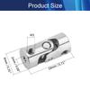 Jutagoss Universal Joint Shaft Coupling Rotatable Universal Steering Shaft U Joint Coupler for RC Robot Boat Car 2mm to 2mm 3Pcs view 2