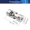 Jutagoss Universal Joint Shaft Coupling Rotatable Universal Steering Shaft U Joint Coupler for RC Robot Boat Car 5mm to 8mm 3Pcs view 2
