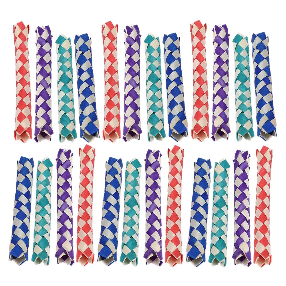 Finger Trap, Chinese Bamboo Finger Trap Practical Soft with Bambo for Bird Toys DIY Various Toys and Gifts