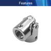 Jutagoss Universal Joint Shaft Coupling Rotatable Universal Steering Shaft U Joint Coupler for RC Robot Boat Car 10mm to 10mm 5Pcs view 3
