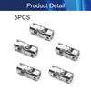 Jutagoss Universal Joint Shaft Coupling Rotatable Universal Steering Shaft U Joint Coupler for RC Robot Boat Car 10mm to 10mm 5Pcs view 4
