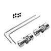 Jutagoss Universal Joint Shaft Coupling Rotatable Universal Steering Shaft U Joint Coupler for RC Robot Boat Car 6mm to 8mm 2Pcs view 1