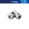 Jutagoss Universal Joint Shaft Coupling Rotatable Universal Steering Shaft U Joint Coupler for RC Robot Boat Car 6mm to 8mm 2Pcs view 3