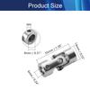 Jutagoss Universal Joint Shaft Coupling Rotatable Universal Steering Shaft U Joint Coupler for RC Robot Boat Car 6mm to 8mm 1Pcs view 2