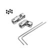 Jutagoss Universal Joint Shaft Coupling Rotatable Universal Steering Shaft U Joint Coupler for RC Robot Boat Car 8mm to 8mm 2Pcs view 1