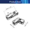 Jutagoss Universal Joint Shaft Coupling Rotatable Universal Steering Shaft U Joint Coupler for RC Robot Boat Car 8mm to 8mm 2Pcs view 2