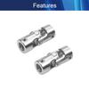 Jutagoss Universal Joint Shaft Coupling Rotatable Universal Steering Shaft U Joint Coupler for RC Robot Boat Car 8mm to 8mm 2Pcs view 3